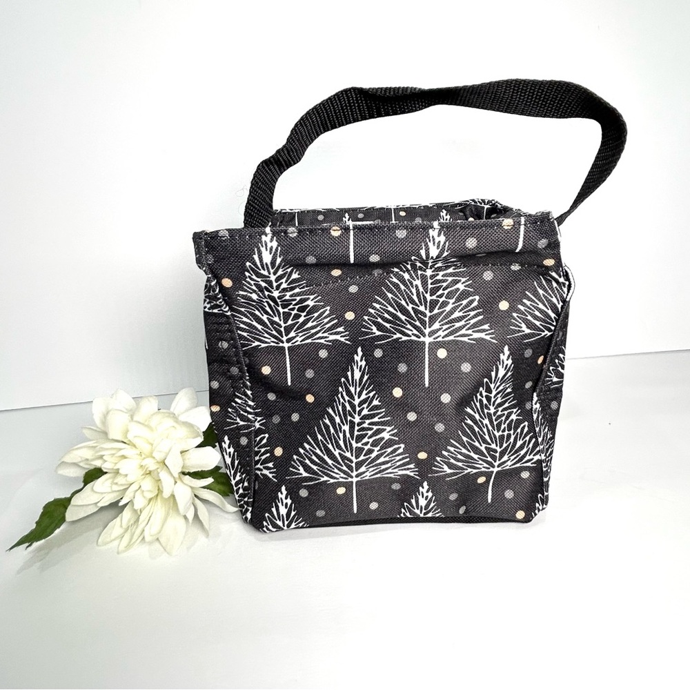 Thirty-One Littles Carry-All Caddy AK03 Twinkle Trees Black White Canvas NEW - Picture 3 of 9